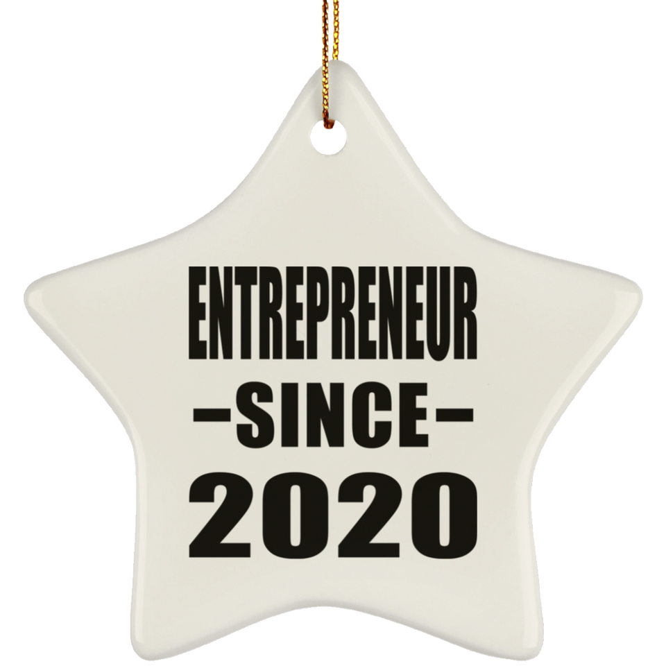 Entrepreneur Since 2020 - Star Ornament