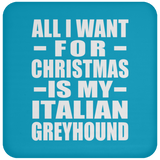 All I Want For Christmas Is My Italian Greyhound - Coaster