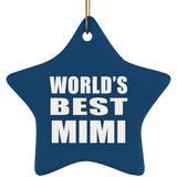 World's Best Mimi - Star Ornament