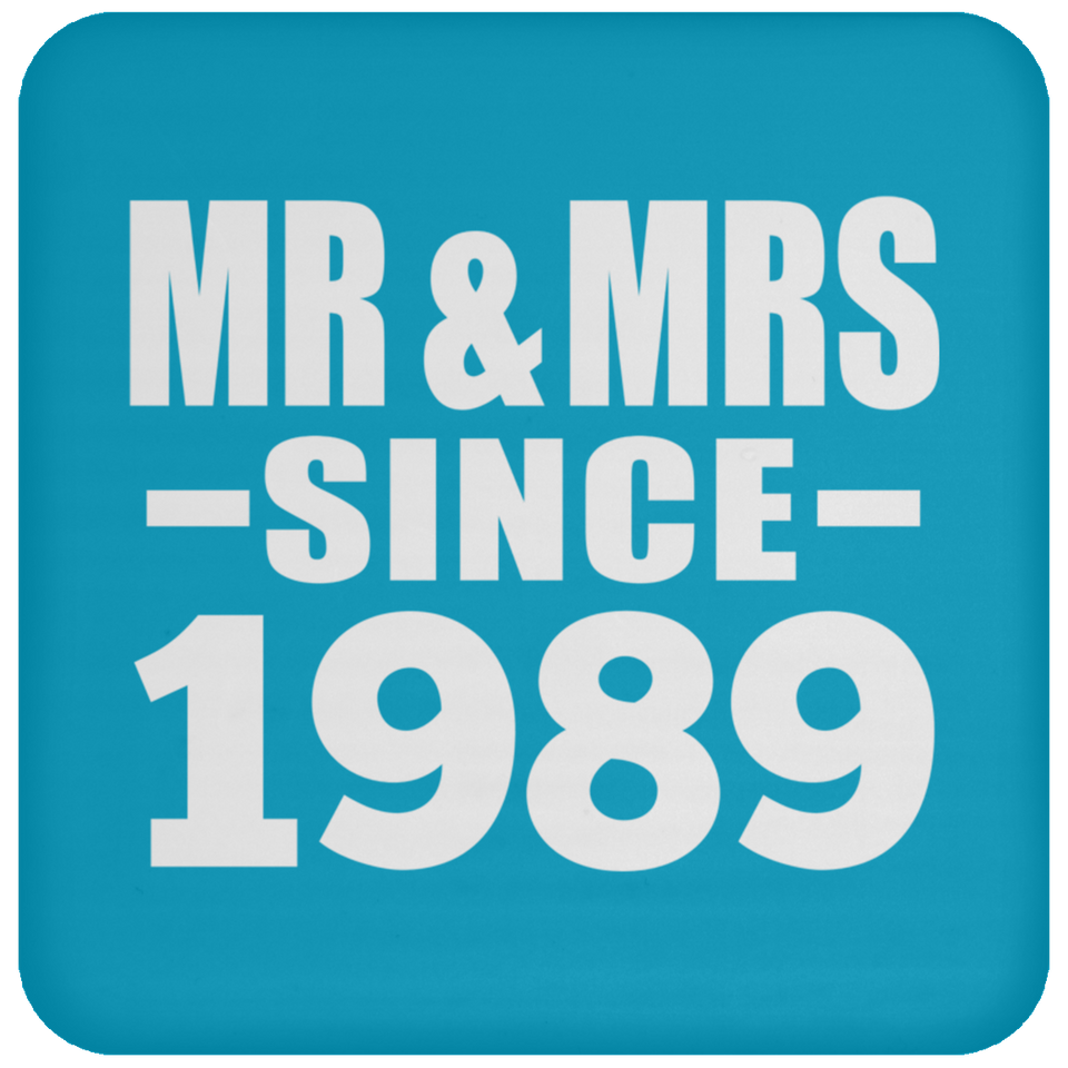 35th Anniversary Mr & Mrs Since 1989 - Drink Coaster