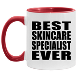 Best Skincare Specialist Ever - 11oz Accent Mug Red