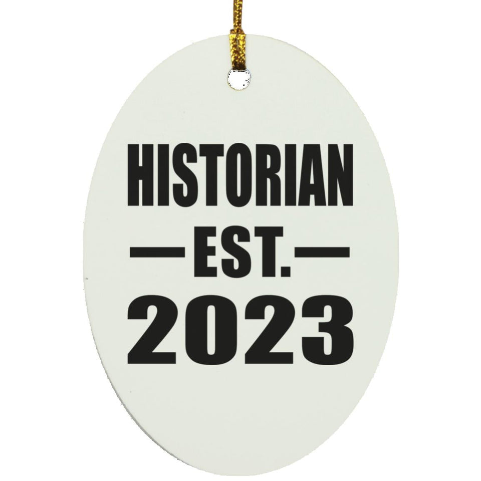 Historian Established EST. 2023 - Oval Ornament