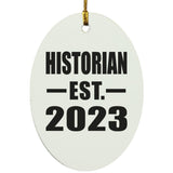 Historian Established EST. 2023 - Oval Ornament