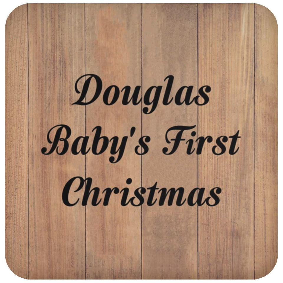Douglas Baby's First Christmas - Drink Coaster C