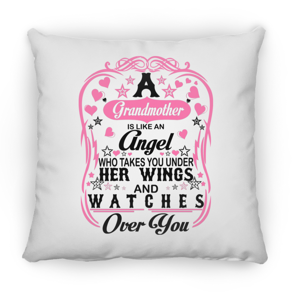 Grandmother Is An Angel Takes You Under Her Wings - Throw Pillow