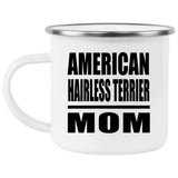 American Hairless Terrier Mom - 12oz Camping Mug