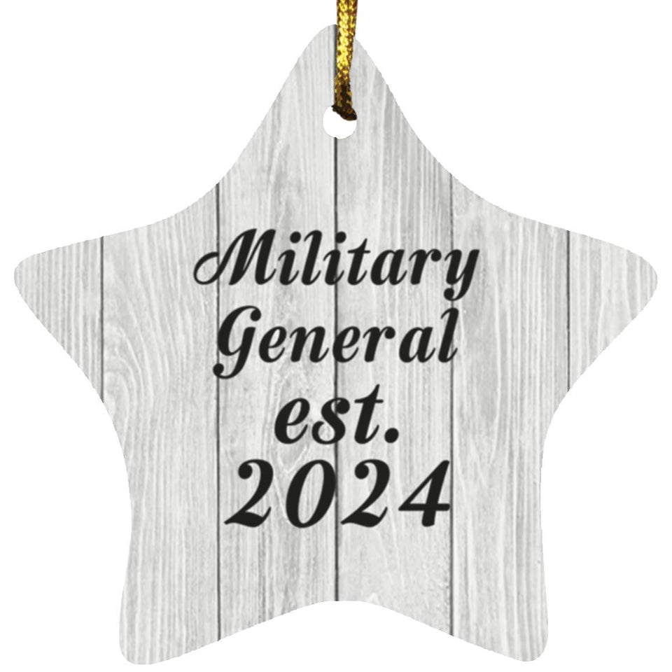 Military General Established Est. 2024 - Star Ornament F