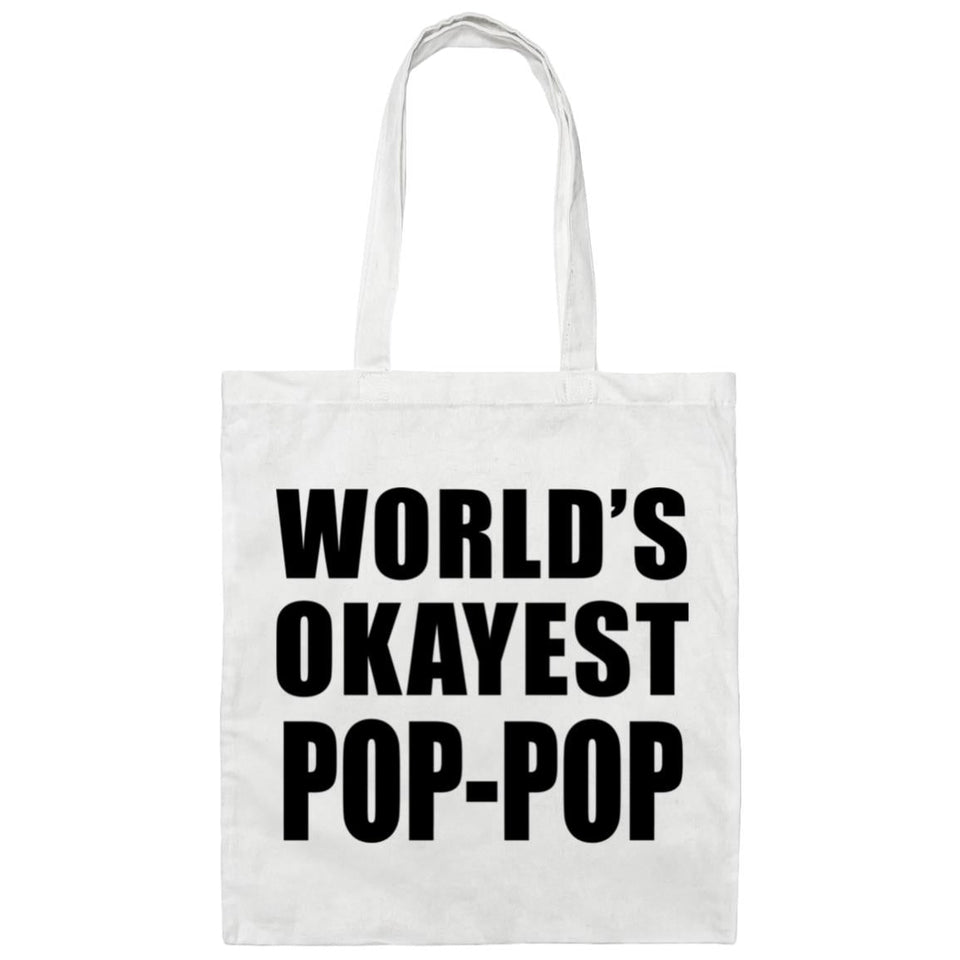 World's Okayest Pop-Pop - Tote Bag White