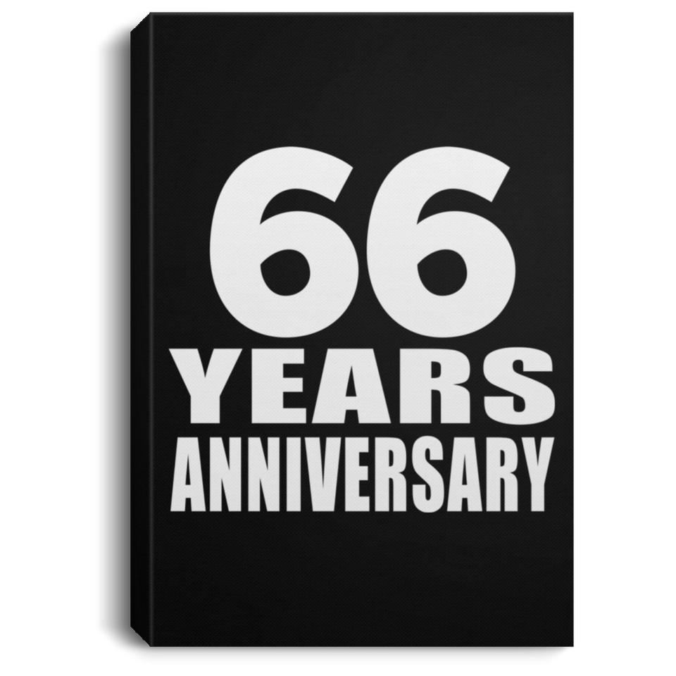 66th Anniversary 66 Years Anniversary - Canvas Portrait