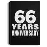 66th Anniversary 66 Years Anniversary - Canvas Portrait