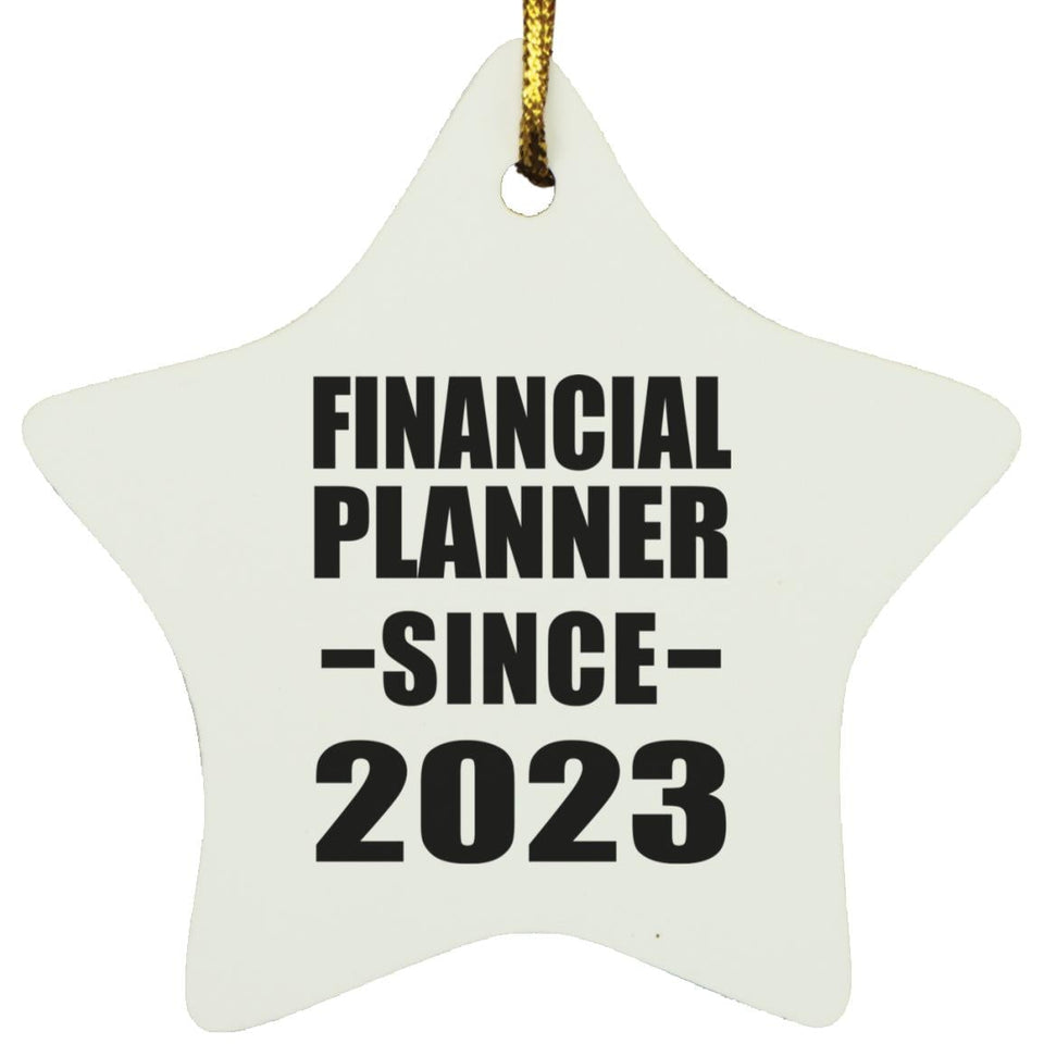 Financial Planner Since 2023 - Star Ornament
