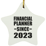 Financial Planner Since 2023 - Star Ornament