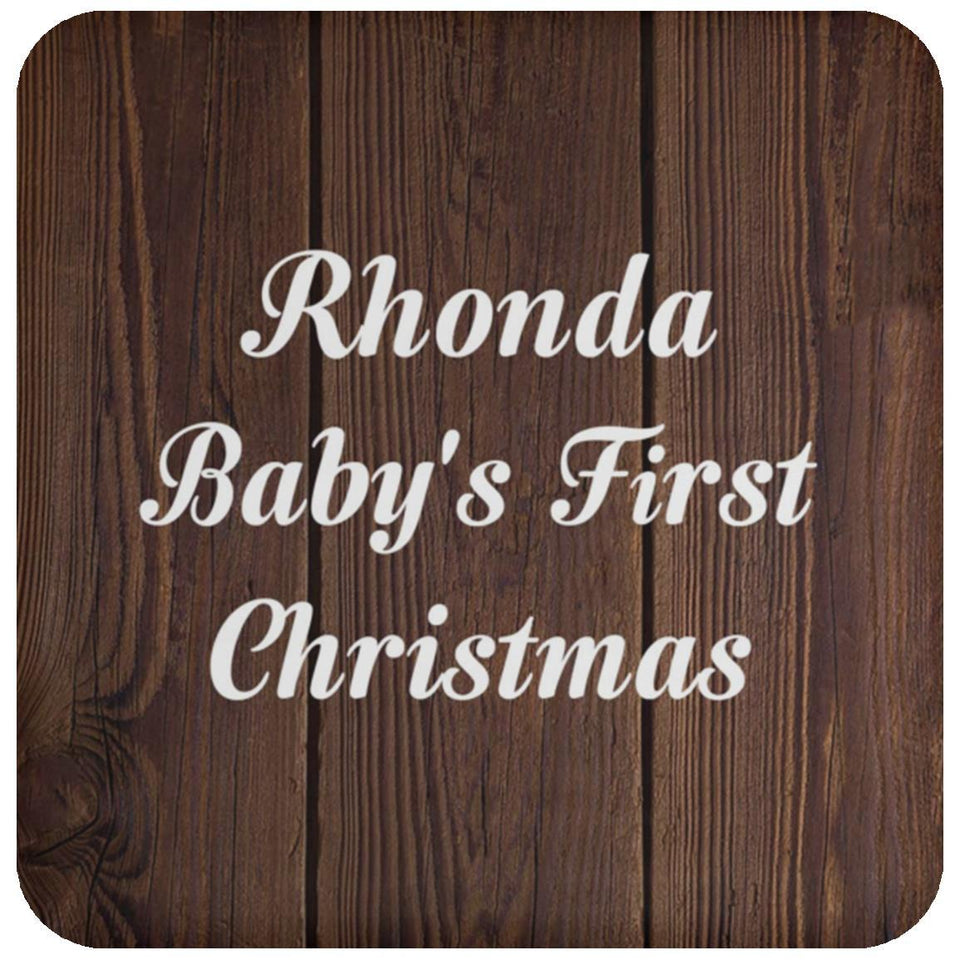 Rhonda Baby's First Christmas - Drink Coaster D