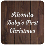 Rhonda Baby's First Christmas - Drink Coaster D
