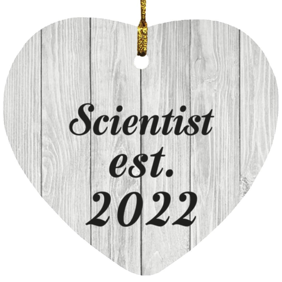 Scientist Established Est. 2022 - Heart Ornament F