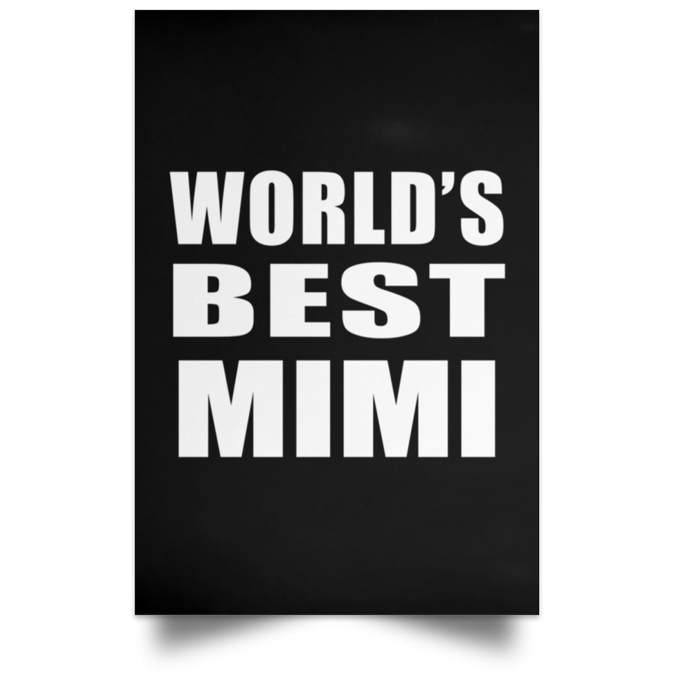 World's Best Mimi - Poster Portrait