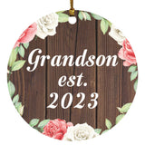 Grandson Established Est. 2023 - Circle Ornament A