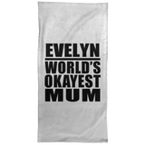 Evelyn World's Okayest Mum - Hand Towel