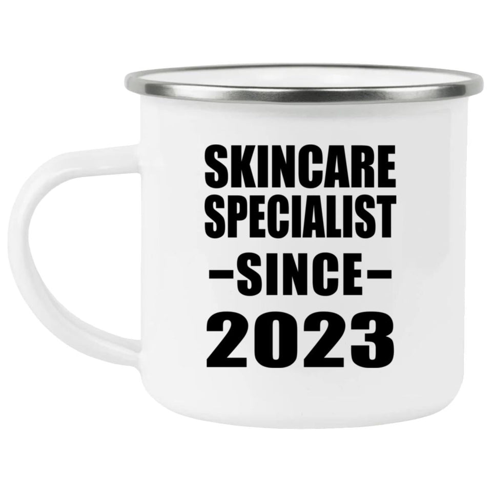 Skincare Specialist Since 2023 - 12oz Camping Mug