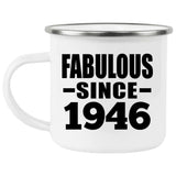 78th Birthday Fabulous Since 1946 - 12oz Camping Mug