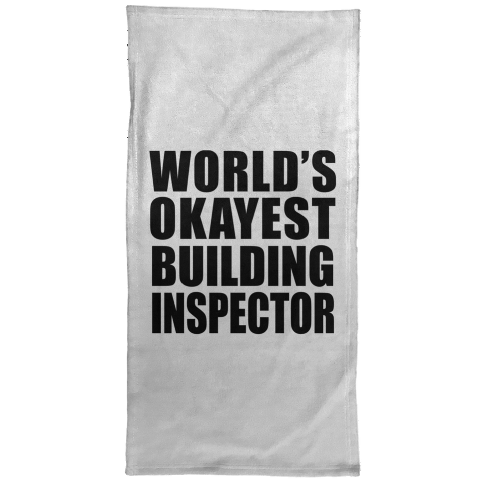 World's Okayest Building Inspector - Hand Towel