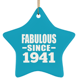 83rd Birthday Fabulous Since 1941 - Star Ornament