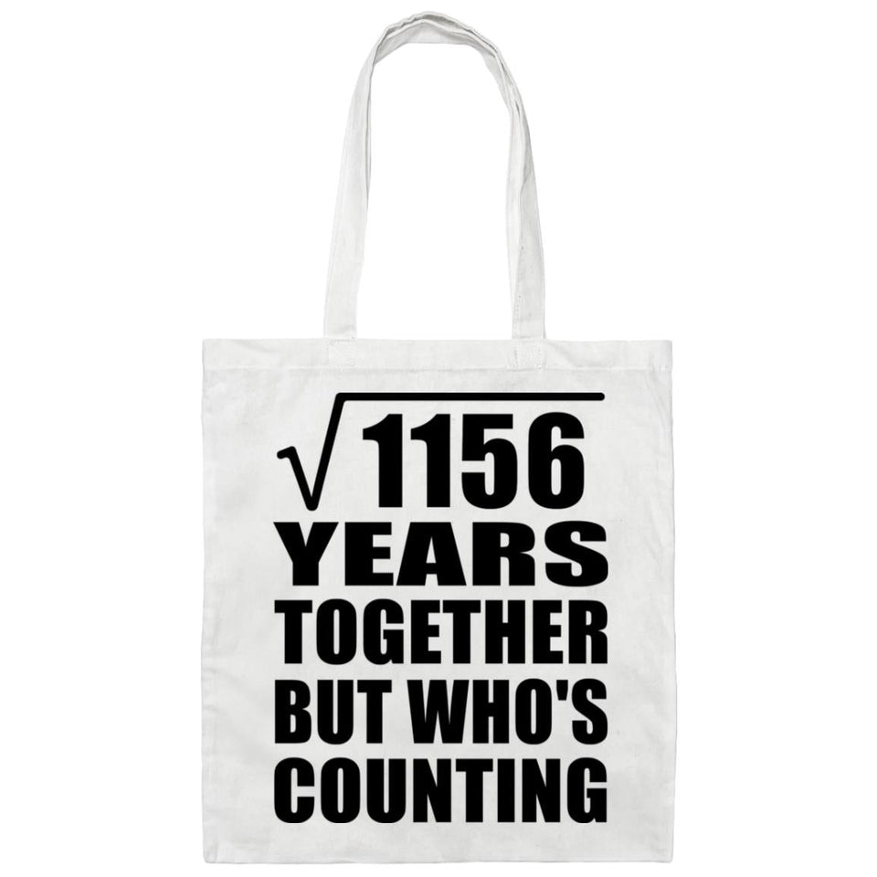 34th Anniversary Square Root of 1156 Years Who's Counting - Tote Bag White