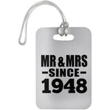 76th Anniversary Mr & Mrs Since 1948 - Luggage Bag Tag