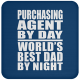 Purchasing Agent By Day World's Best Dad By Night - Drink Coaster