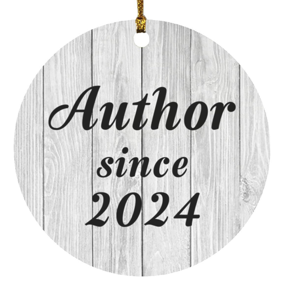 Author Since 2024 - Circle Ornament F