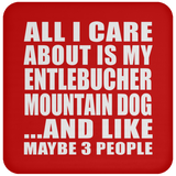All I Care About Is My Entlebucher Mountain Dog - Drink Coaster