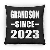 Grandson Since 2023 - Throw Pillow Black