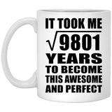 99th Birthday Took Square Root of 9801 Years To Awesome - 11oz Coffee Mug