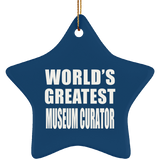 World's Greatest Museum Curator - Star Ornament