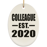 Colleague Established EST. 2020 - Oval Ornament