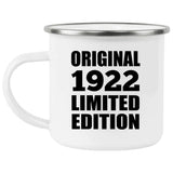 102nd Birthday Original 1922 Limited Edition - 12oz Camping Mug