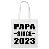 Papa Since 2023 - Tote Bag White