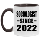 Sociologist Since 2022 - 11oz Accent Mug Black