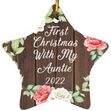 First Christmas With My Auntie 2022 - Star Ornament A