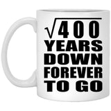 20th Anniversary Square Root of 400 Years Down Forever To Go - 11oz Coffee Mug