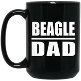 Beagle Dad - 15oz Coffee Mug Black