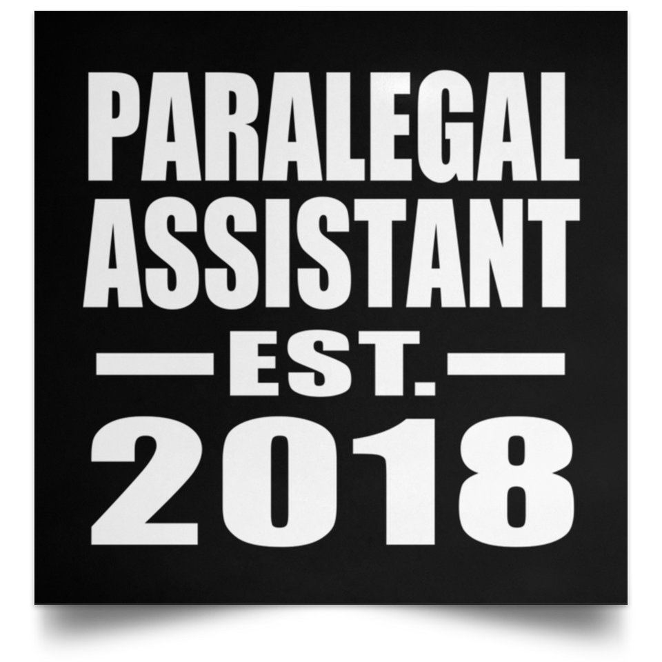 Paralegal Assistant Established EST. 2018 - Poster Square