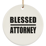 Blessed Attorney - Circle Ornament