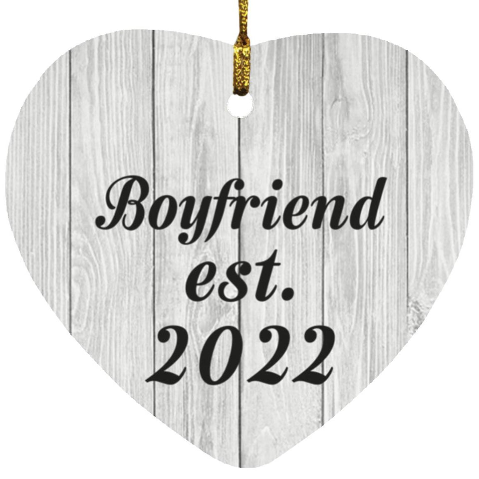 Boyfriend Established Est. 2022 - Heart Ornament F