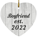 Boyfriend Established Est. 2022 - Heart Ornament F