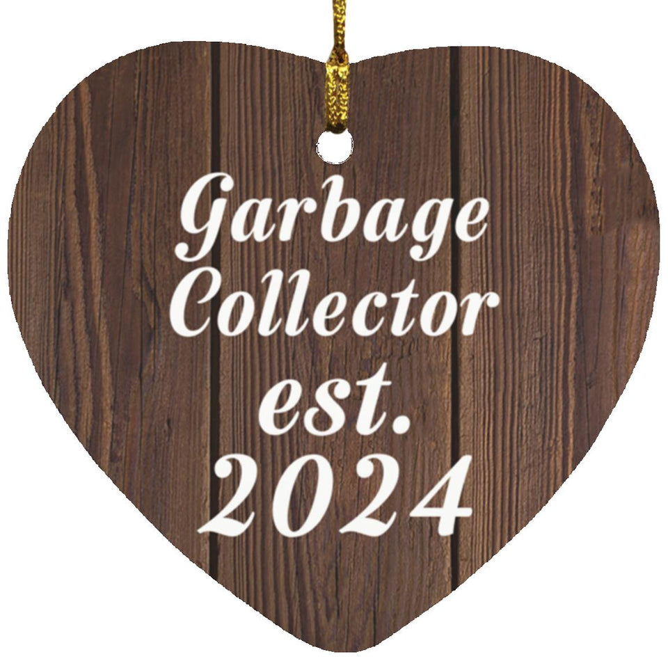 Garbage Collector Established Est. 2024 - Heart Ornament D