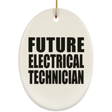 Future Electrical Technician - Oval Ornament