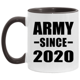 Army Since 2020 - 11oz Accent Mug Black