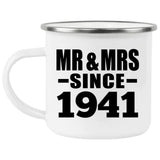 83rd Anniversary Mr & Mrs Since 1941 - 12oz Camping Mug
