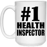 Number One #1 Health Inspector - 15 Oz Coffee Mug